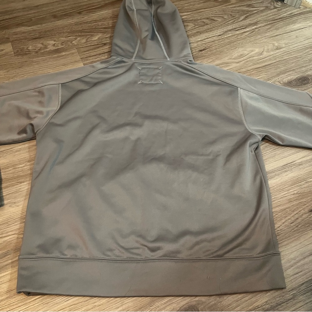 Cabela's Gray and Red Men's Hoodie; Large - Picture 10 of 13